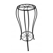 Two-tier plant stand, floral