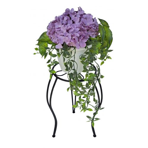 Flower pot stand with S leg, floral