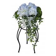 Flower pot stand with S leg, floral